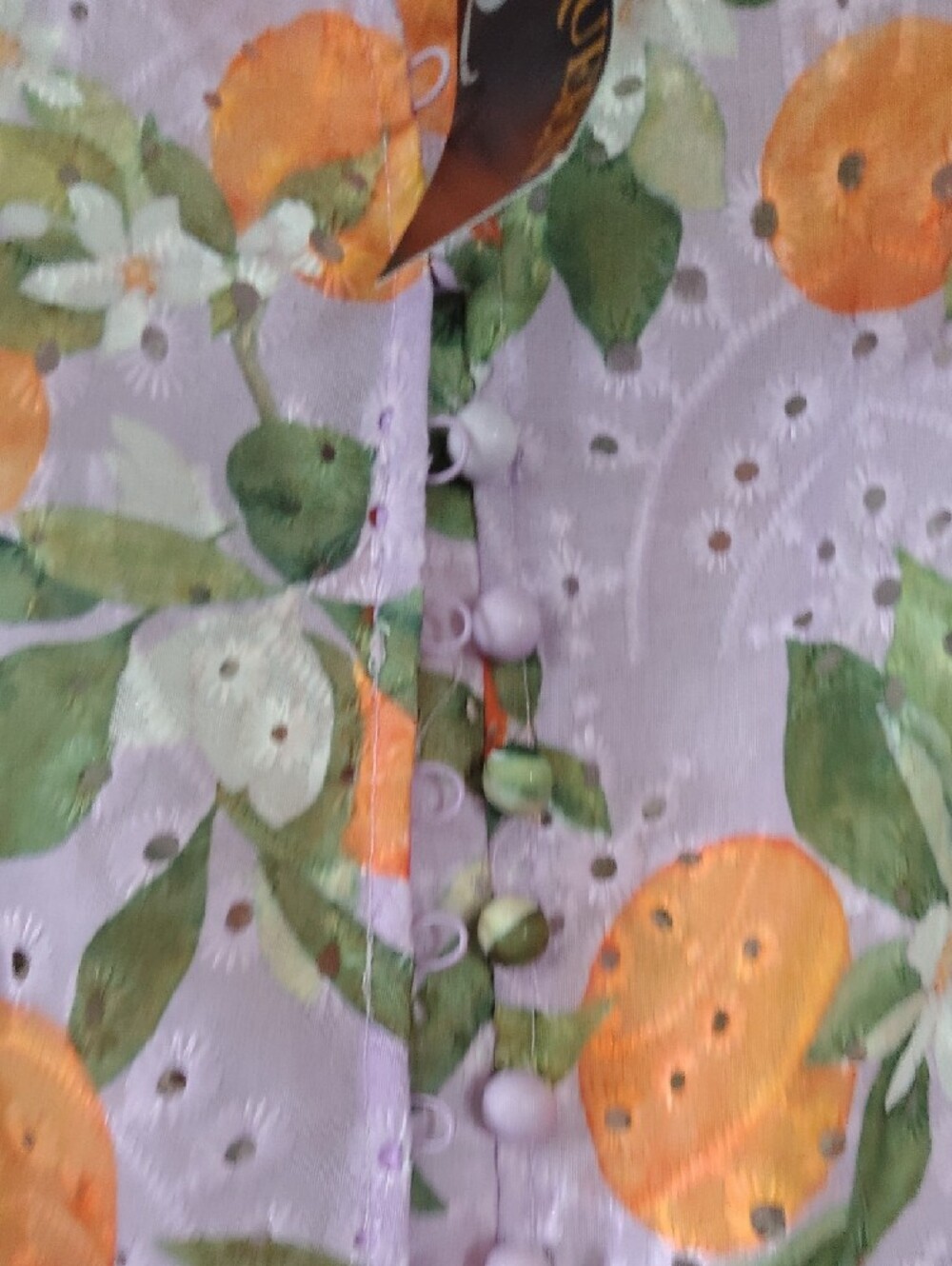 NWT Lavender Floral Print Midi Dress with Belt - Picture 6 of 8